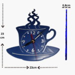 orologio parete caffè festività regalo modello 3d