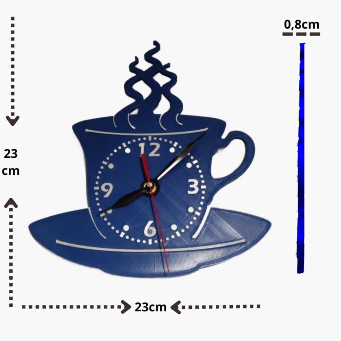 orologio parete caffè festività regalo modello 3d