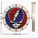 el reloj de pared de grateful dead