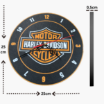 harley davidson orologio orologio da muro regalo festa casa