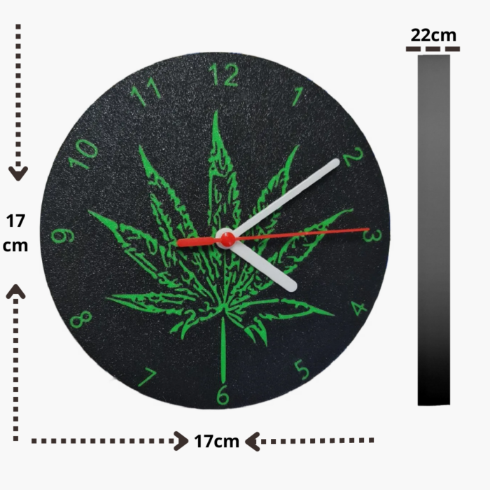 weed horloge horloge murale cadeau fête maison