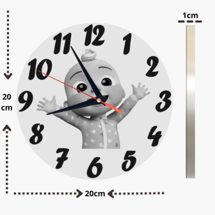 cocomelon horloge murale cadeau mécanisme