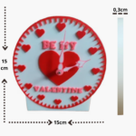 reloj de pared mesa valentime