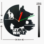 horloge murale cadeau mécanisme starwars