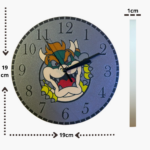 reloj de pared bowser