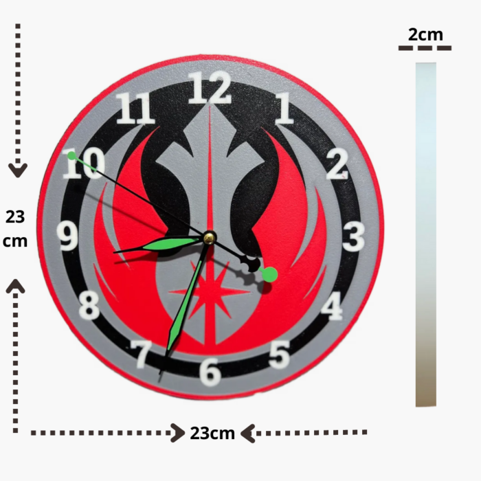 wall clock gift mechanism star wars