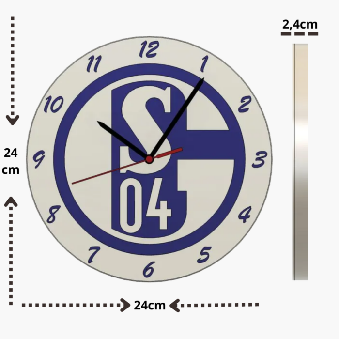 wall clock   dial   gift   precision   schalke