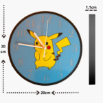 reloj de pared pikachu