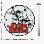 orologio da muro stile regalo celebrazione modello precisione star wars