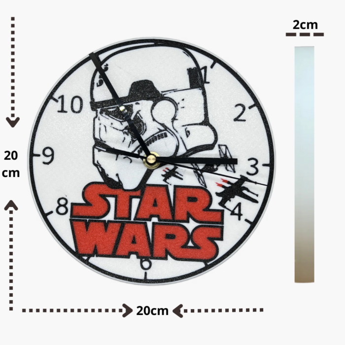 reloj de pared star wars