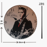 elvis horloge murale   cadeau   vacances   maison