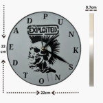 exploited clock wall clock gift holiday home