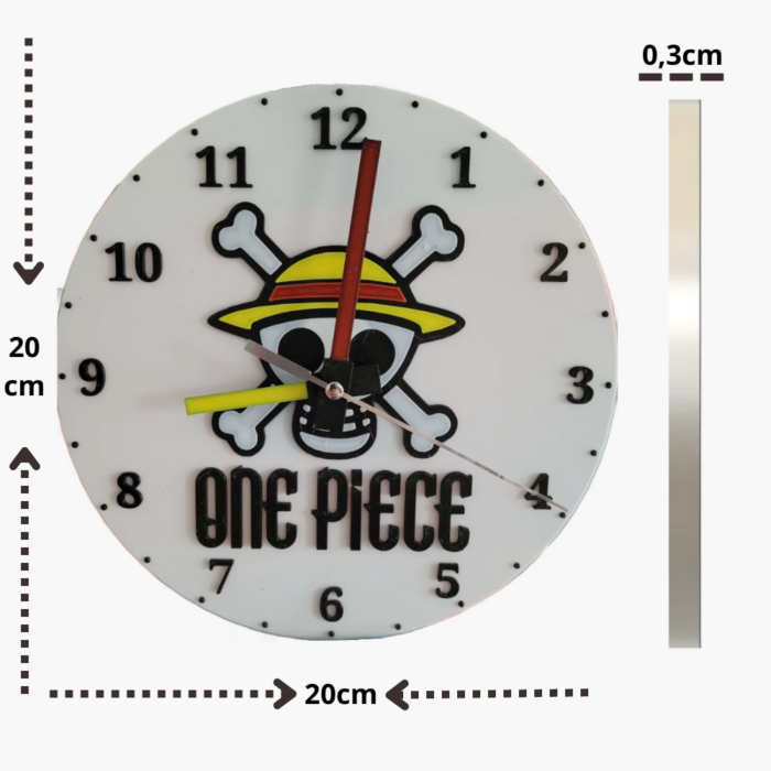 one piece horloge horloge murale cadeau fête maison