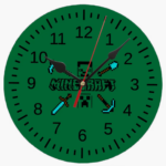 minecraft clock wall clock gift holiday home