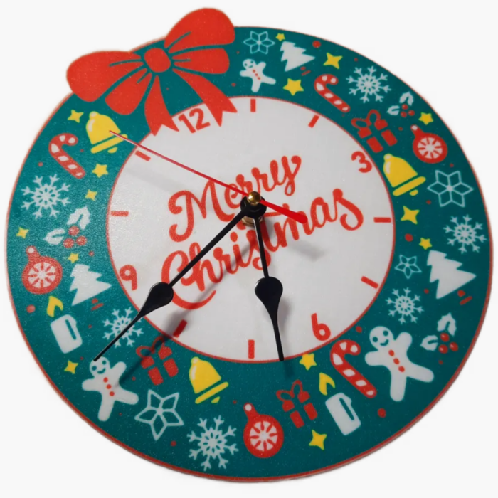 horloge noël mur cadeau souvenir modèle