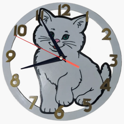 chat horloge mur cadeau souvenir animaux de compagnie