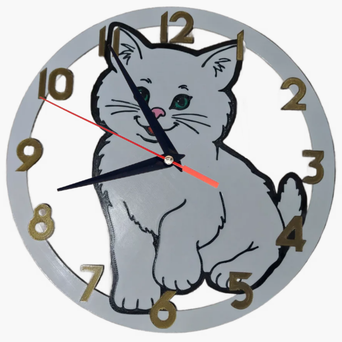 gatto orologio muro regalo souvenir animali domestici