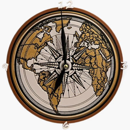 wall clock style gift celebration model precision geography