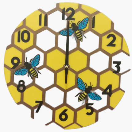 horloge mur style cadeau célébration modèle précision abeille apiculteur