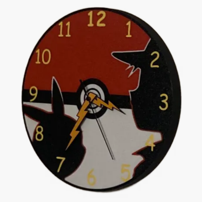 horloge pokemon fête cadeau souvenir mur