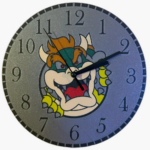 reloj de pared bowser