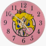 relógio de parede presente mecanismo princess peach