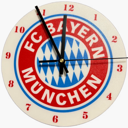 fc bayern logo clock orologio da parete precisione regalo modell