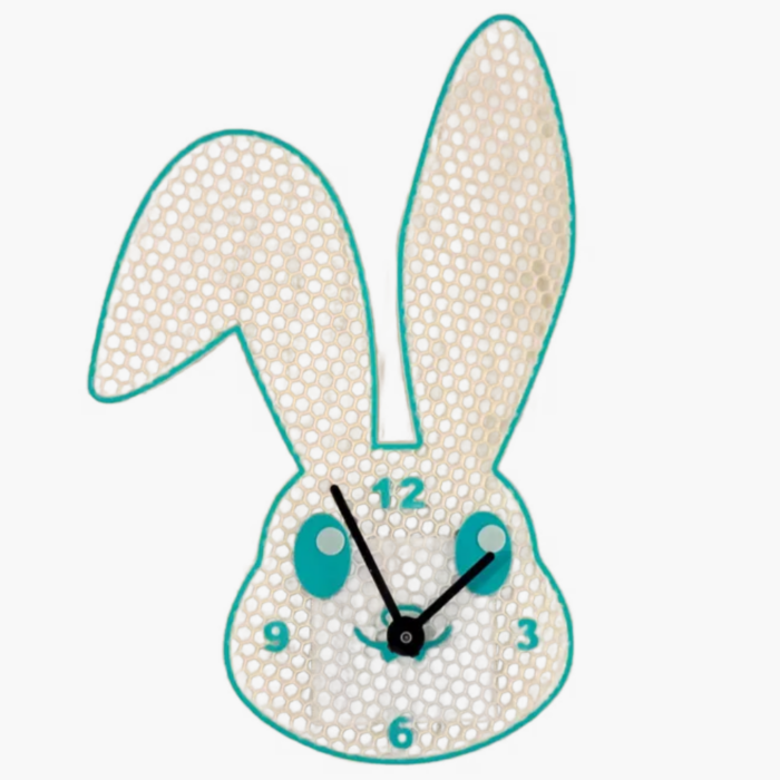 horloge lapin pâques horloge murale cadeau fête maison