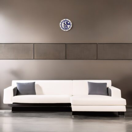 reloj de pared con el logotipo del schalke