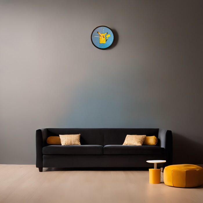 reloj de pared pikachu