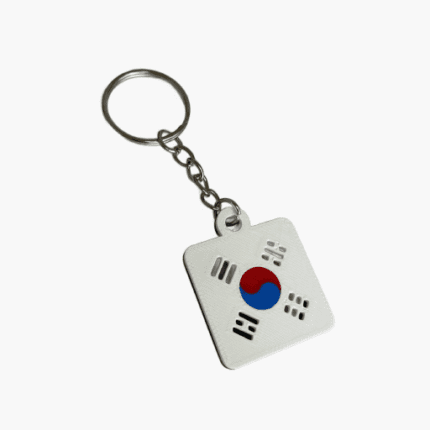 keychain with the south korean flag.