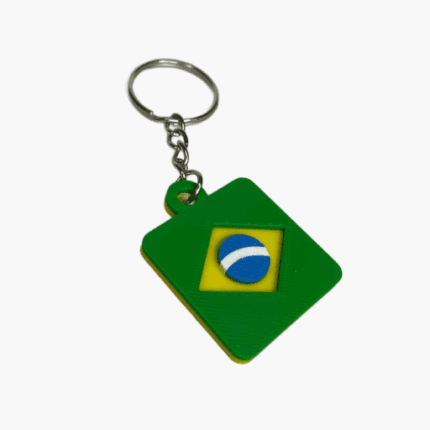 keychain with the flag of brazil.