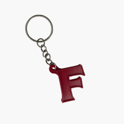 alphabet letters keychain f