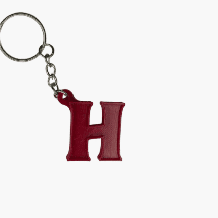 porte clés avec des lettres de l'alphabet h