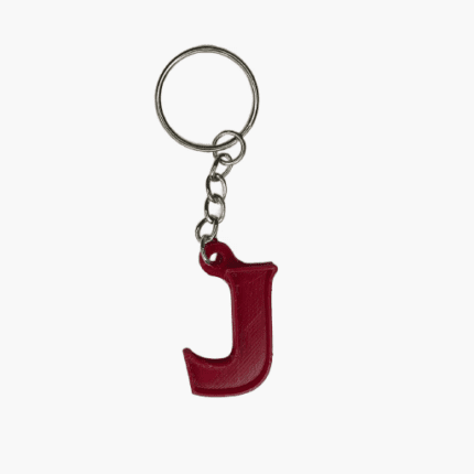 alphabet letters keychain j