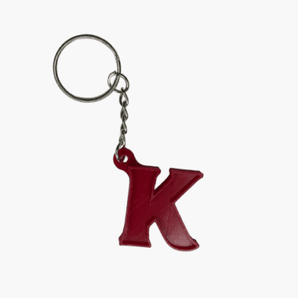 porte clés avec des lettres de l'alphabet k