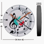 horloge murale guitare