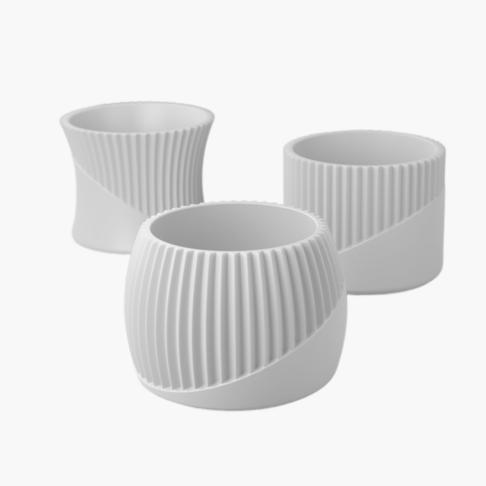 Set of 3 stylish plant pots