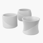 Set of 3 stylish plant pots