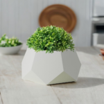 Succulent pot with a stylish geometric design