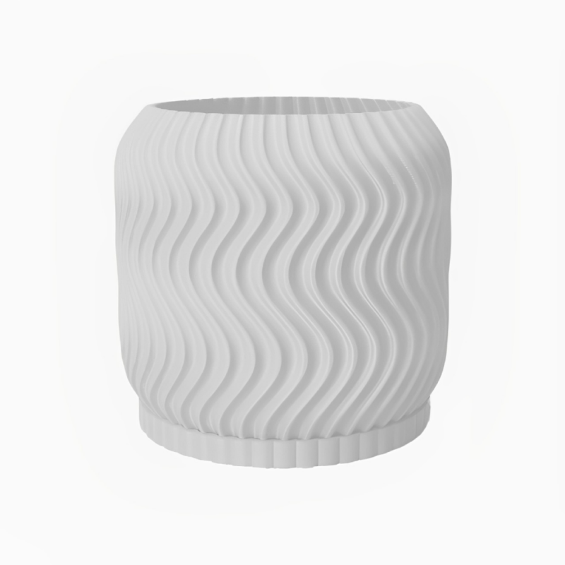 Wavy plant pot