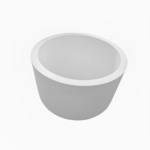 Vaso redondo minimalista para plantas