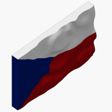 Fridge magnet with Czech Republic flag