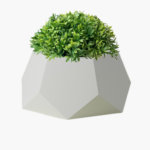 Succulent pot with a stylish geometric design