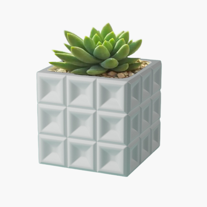 Pot carré pour succulentes