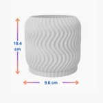 Wavy plant pot