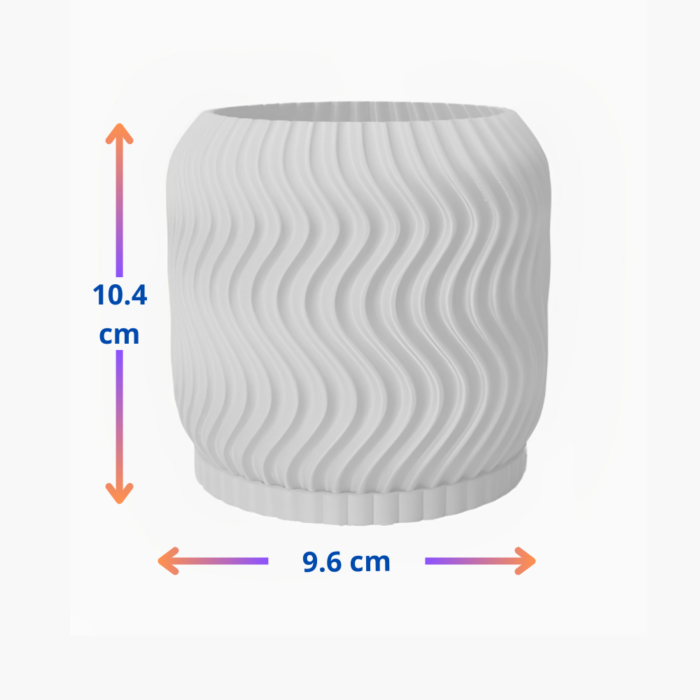 Wavy plant pot