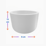 Vaso redondo minimalista para plantas