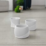 Lot de 3 pots à plantes élégants