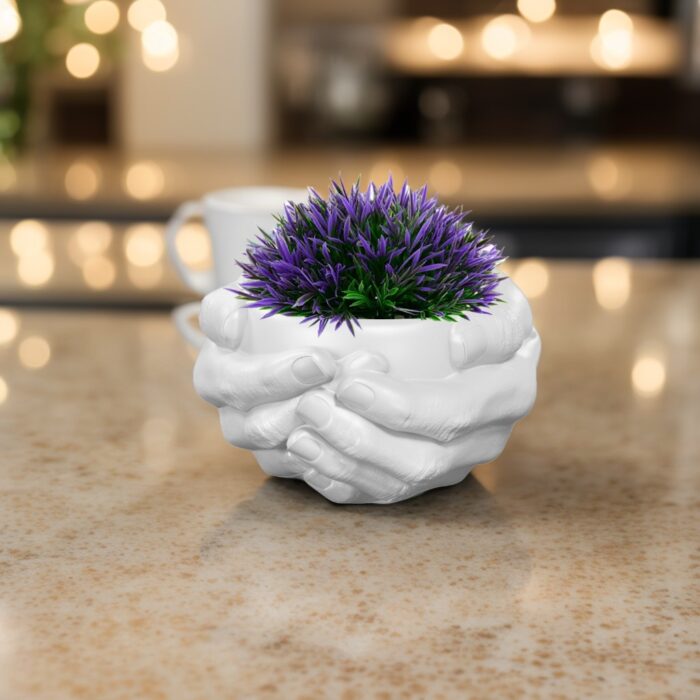 Unique plant pot with hands